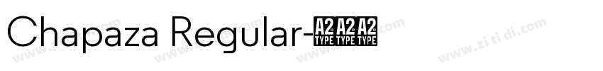 Chapaza Regular字体转换